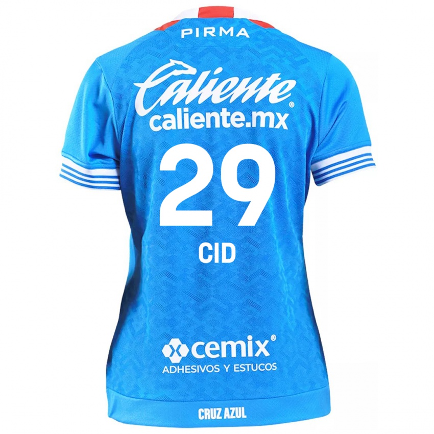 Kinder Claudia Cid #29 Himmelblau Heimtrikot Trikot 2024/25 T-Shirt