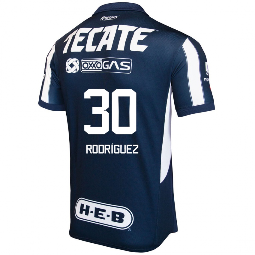 Kinder Jorge Rodríguez #30 Blau Rot Weiß Heimtrikot Trikot 2024/25 T-Shirt