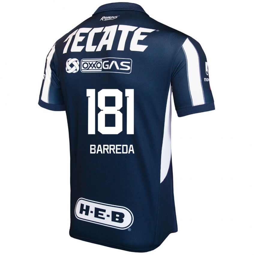 Kinder Dimas Barreda #181 Blau Rot Weiß Heimtrikot Trikot 2024/25 T-Shirt