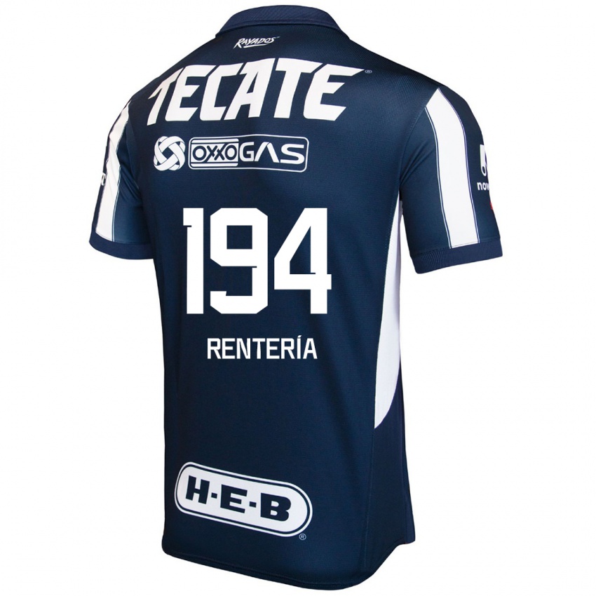 Kinder Ricardo Rentería #194 Blau Rot Weiß Heimtrikot Trikot 2024/25 T-Shirt