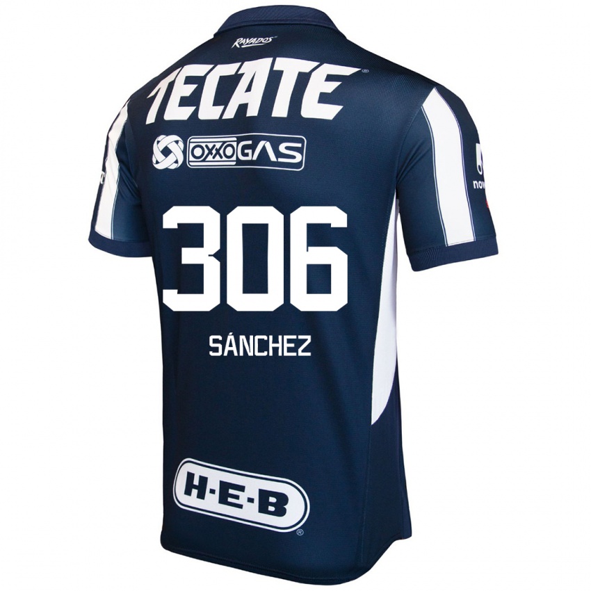 Kinder Jorge Sánchez #306 Blau Rot Weiß Heimtrikot Trikot 2024/25 T-Shirt