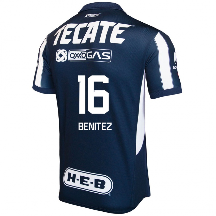 Kinder Xanic Benitez #16 Blau Rot Weiß Heimtrikot Trikot 2024/25 T-Shirt