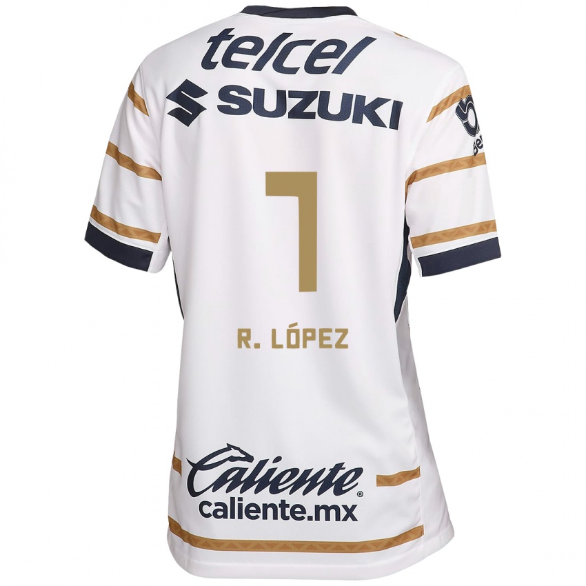 Kinder Rodrigo López #7 Weißer Obsidian Heimtrikot Trikot 2024/25 T-Shirt