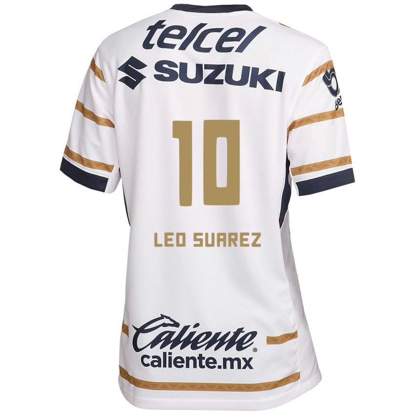 Kinder Leo Suarez #10 Weißer Obsidian Heimtrikot Trikot 2024/25 T-Shirt