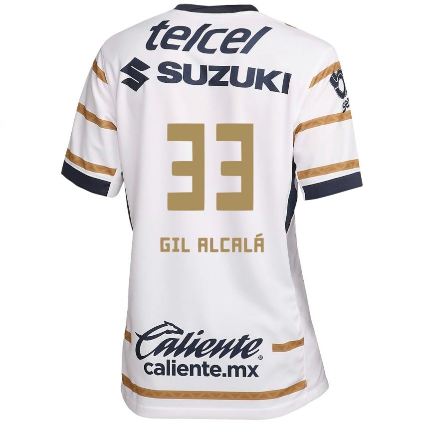 Kinder Gil Alcalá #33 Weißer Obsidian Heimtrikot Trikot 2024/25 T-Shirt