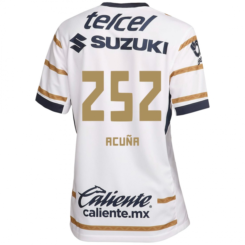 Kinder José Acuña #252 Weißer Obsidian Heimtrikot Trikot 2024/25 T-Shirt