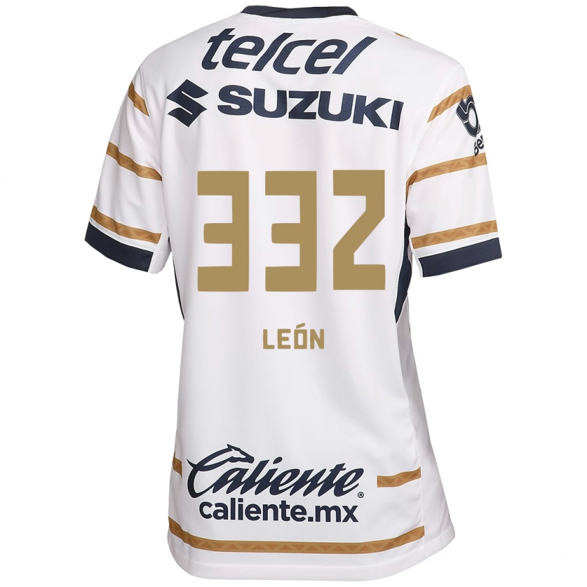 Kinder Andryk León #332 Weißer Obsidian Heimtrikot Trikot 2024/25 T-Shirt