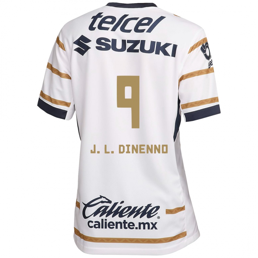 Kinder Juan Dinenno #9 Weißer Obsidian Heimtrikot Trikot 2024/25 T-Shirt