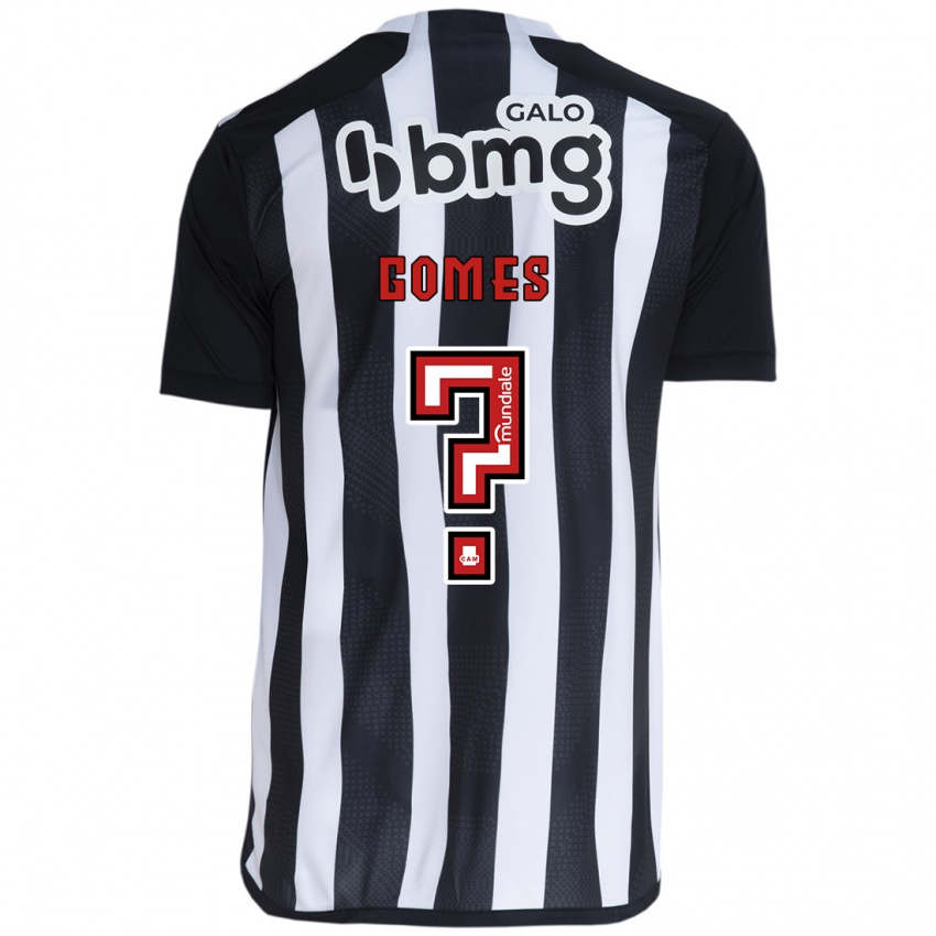 Kinder Fábio Gomes #0 Weiß Schwarz Heimtrikot Trikot 2024/25 T-Shirt