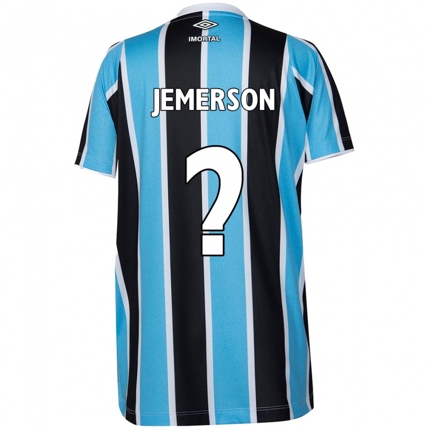 Kinder Jemerson #0 Blau Schwarz Weiß Heimtrikot Trikot 2024/25 T-Shirt