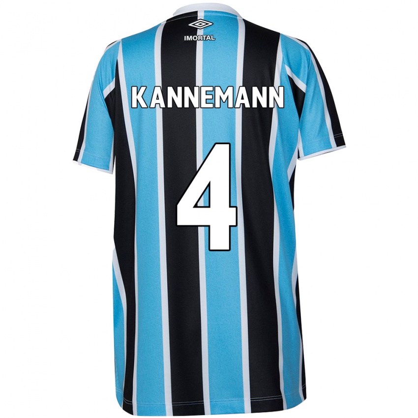 Kinder Walter Kannemann #4 Blau Schwarz Weiß Heimtrikot Trikot 2024/25 T-Shirt