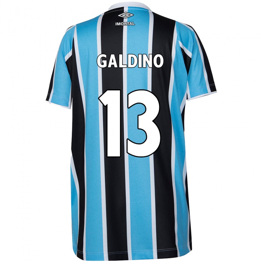 Kinder Everton Galdino #13 Blau Schwarz Weiß Heimtrikot Trikot 2024/25 T-Shirt