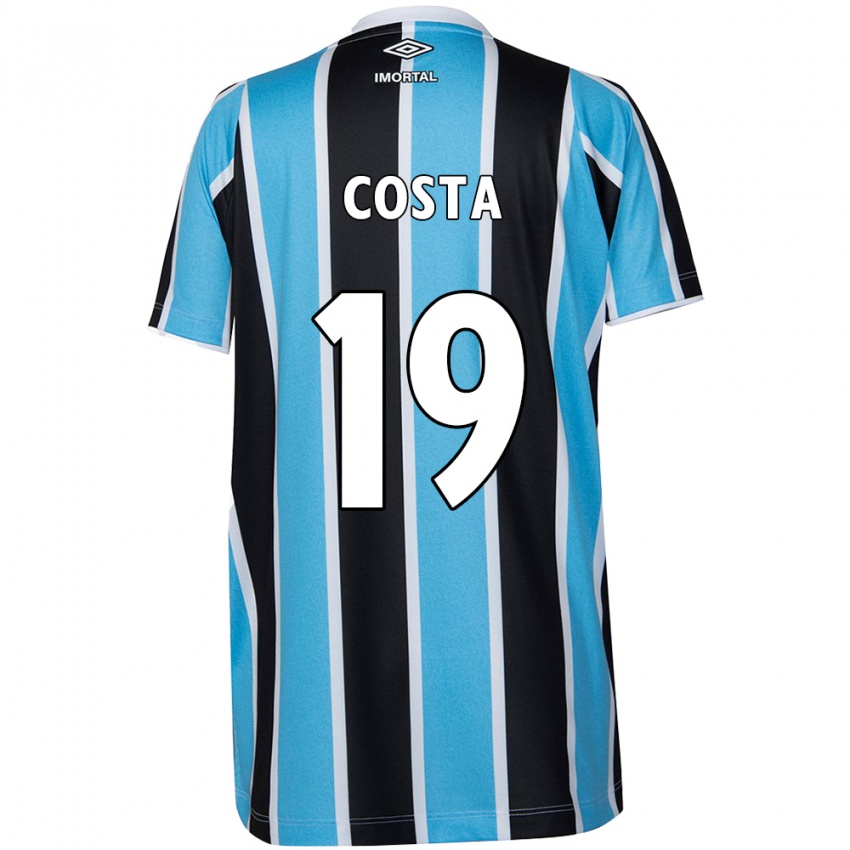 Kinder Diego Costa #19 Blau Schwarz Weiß Heimtrikot Trikot 2024/25 T-Shirt