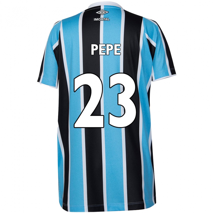 Kinder Pepê #23 Blau Schwarz Weiß Heimtrikot Trikot 2024/25 T-Shirt