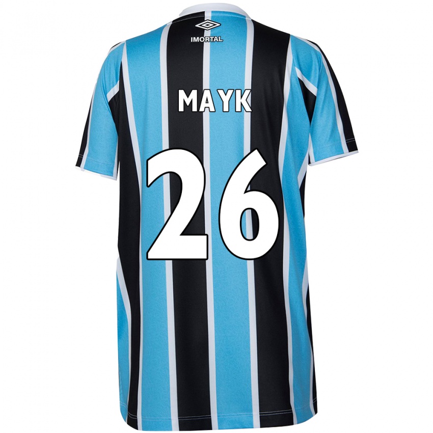 Kinder Mayk #26 Blau Schwarz Weiß Heimtrikot Trikot 2024/25 T-Shirt