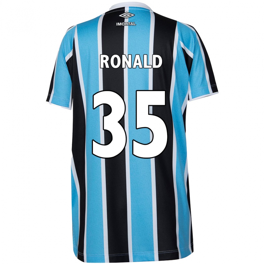 Kinder Ronald #35 Blau Schwarz Weiß Heimtrikot Trikot 2024/25 T-Shirt