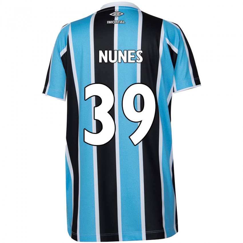 Kinder Gustavo Gomes #39 Blau Schwarz Weiß Heimtrikot Trikot 2024/25 T-Shirt