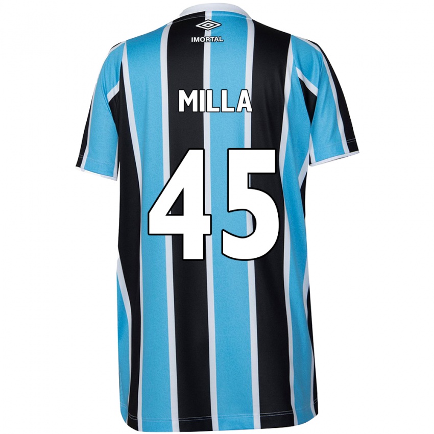 Kinder Lucas Milla #45 Blau Schwarz Weiß Heimtrikot Trikot 2024/25 T-Shirt