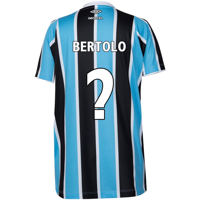 Kinder Mateus Bertolo #0 Blau Schwarz Weiß Heimtrikot Trikot 2024/25 T-Shirt