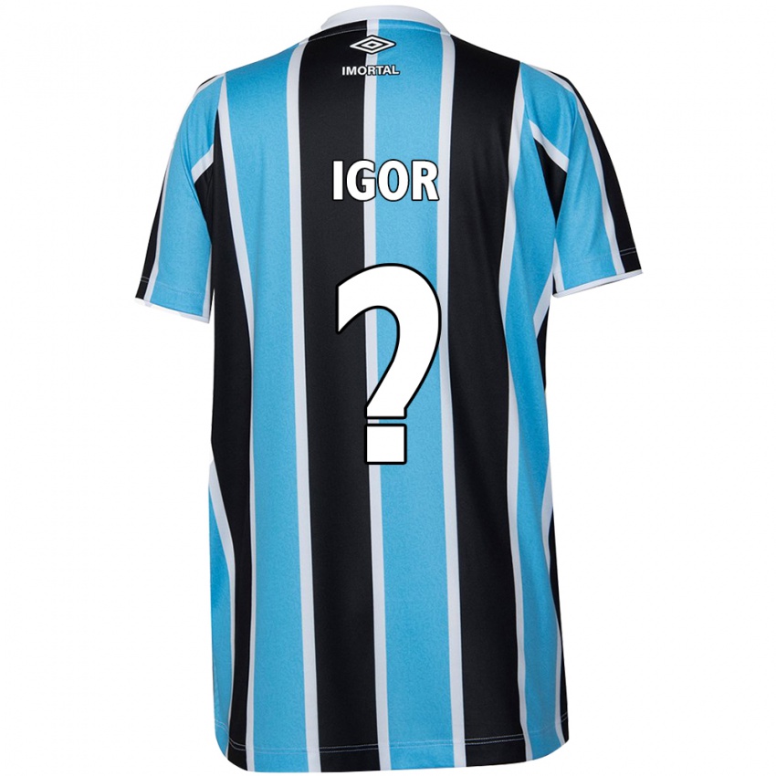 Kinder Igor #0 Blau Schwarz Weiß Heimtrikot Trikot 2024/25 T-Shirt