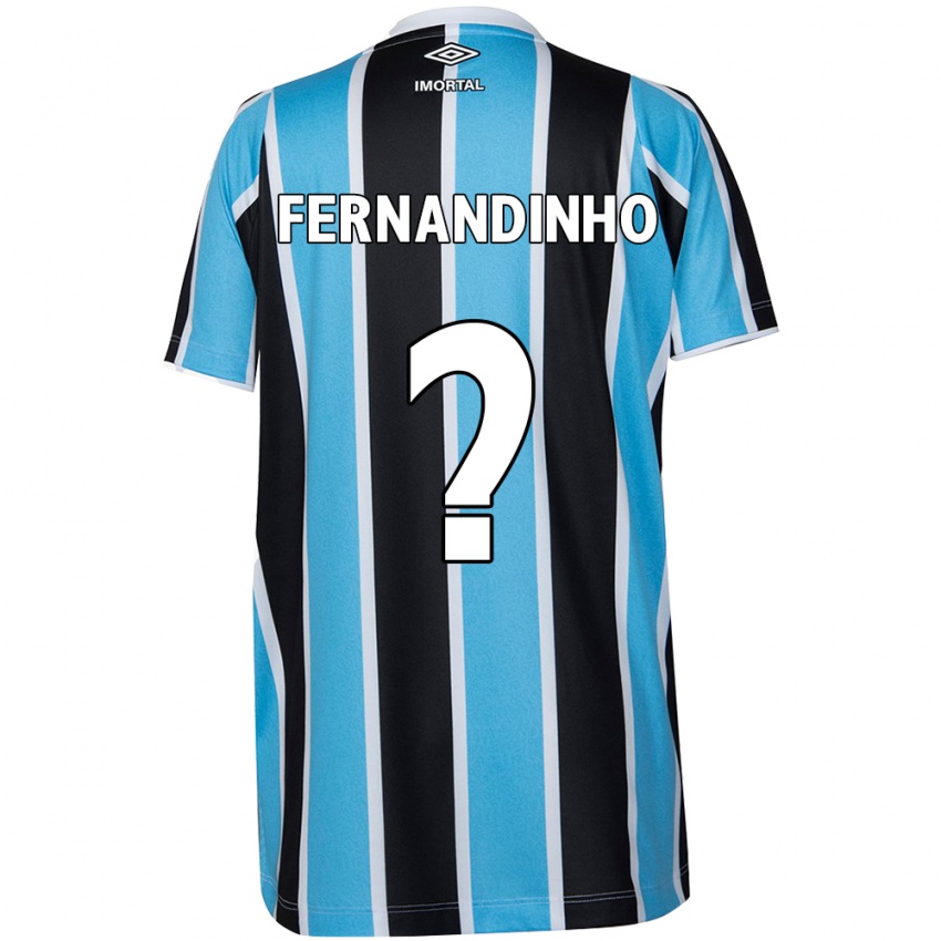 Kinder Fernandinho #0 Blau Schwarz Weiß Heimtrikot Trikot 2024/25 T-Shirt