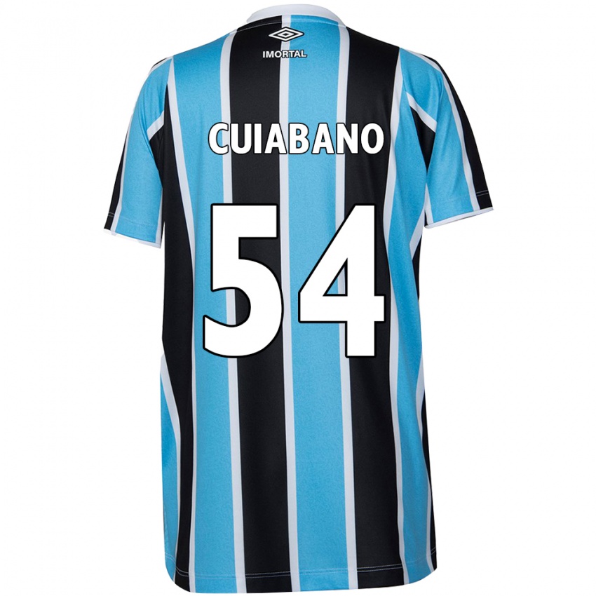 Kinder Cuiabano #54 Blau Schwarz Weiß Heimtrikot Trikot 2024/25 T-Shirt