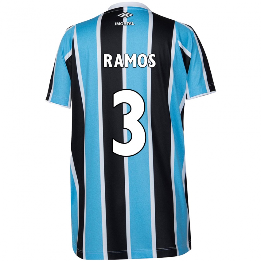 Kinder João Ramos #3 Blau Schwarz Weiß Heimtrikot Trikot 2024/25 T-Shirt