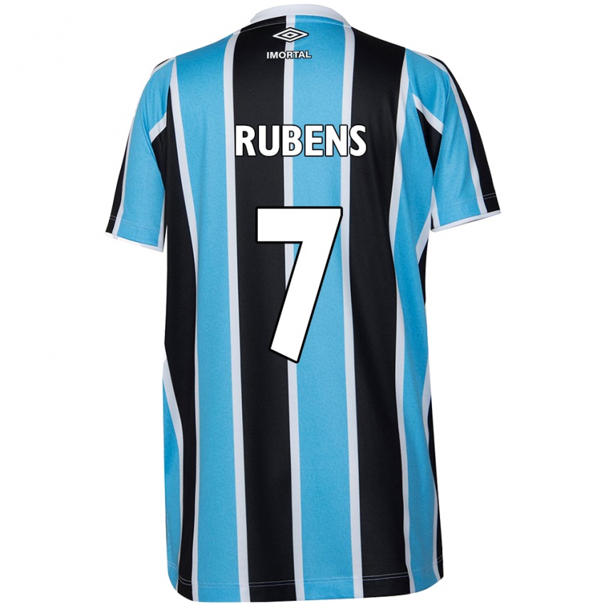 Kinder Rubens #7 Blau Schwarz Weiß Heimtrikot Trikot 2024/25 T-Shirt