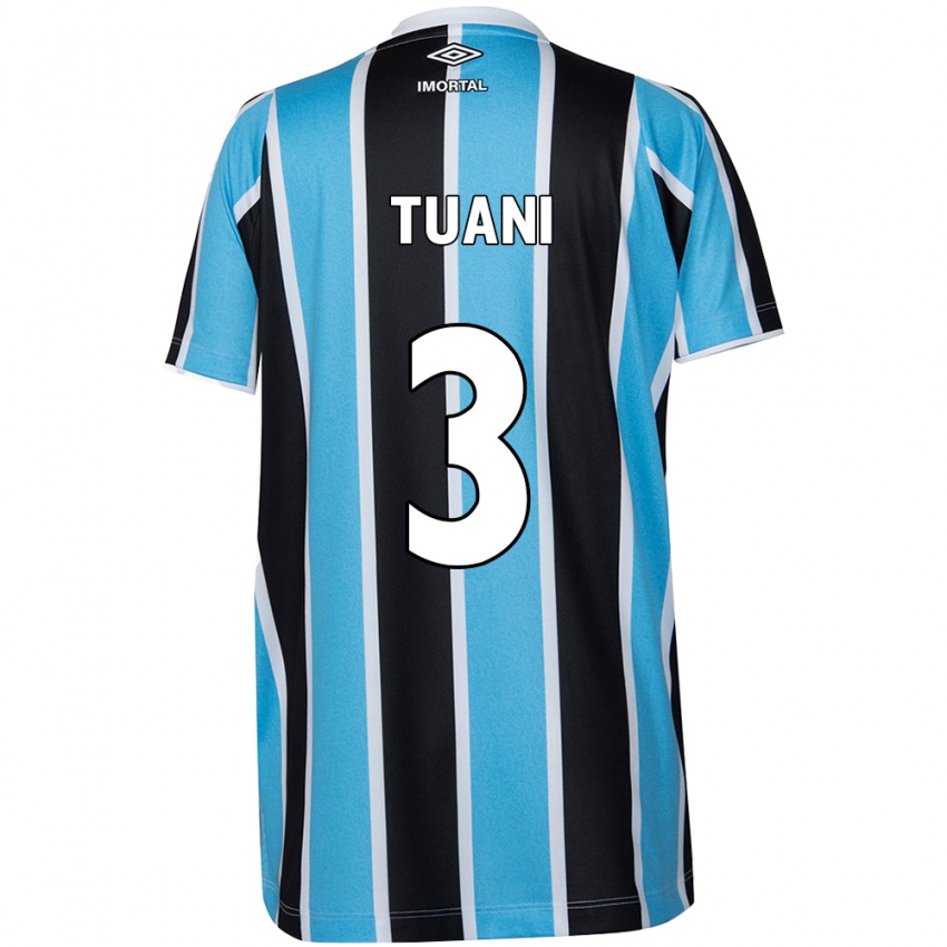 Kinder Tuani #3 Blau Schwarz Weiß Heimtrikot Trikot 2024/25 T-Shirt