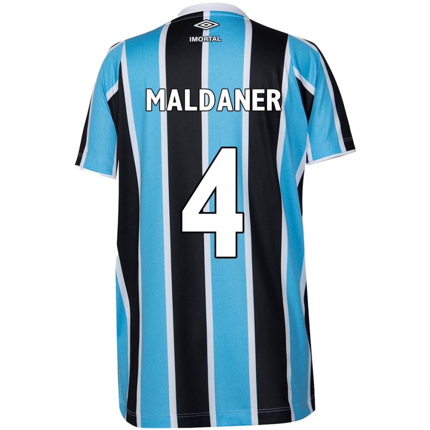 Kinder Pati Maldaner #4 Blau Schwarz Weiß Heimtrikot Trikot 2024/25 T-Shirt