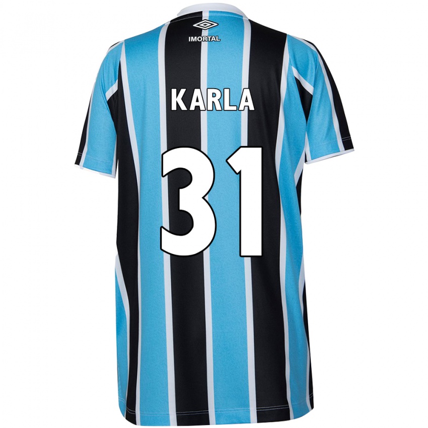 Kinder Emmily Karla #31 Blau Schwarz Weiß Heimtrikot Trikot 2024/25 T-Shirt