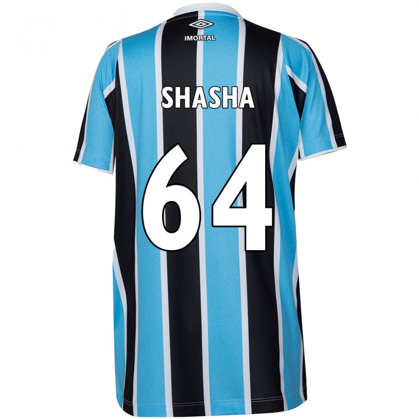 Kinder Shashá #64 Blau Schwarz Weiß Heimtrikot Trikot 2024/25 T-Shirt