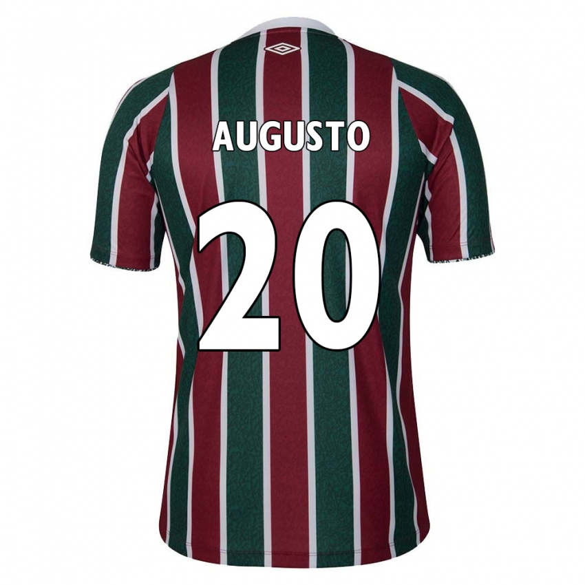 Kinder Renato Augusto #20 Grün Kastanienbraun Weiß Heimtrikot Trikot 2024/25 T-Shirt