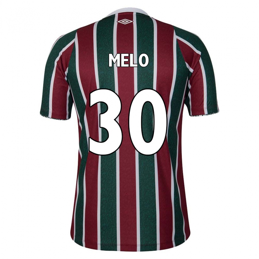 Kinder Felipe Melo #30 Grün Kastanienbraun Weiß Heimtrikot Trikot 2024/25 T-Shirt