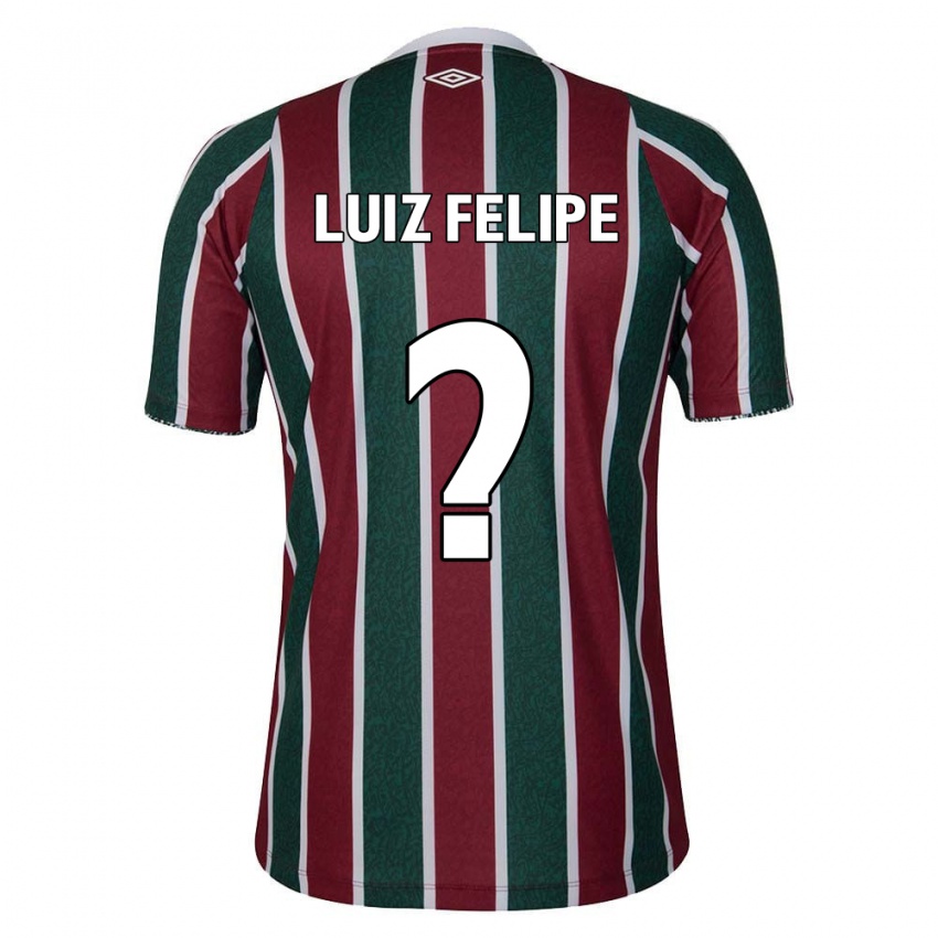 Kinder Luiz Felipe #0 Grün Kastanienbraun Weiß Heimtrikot Trikot 2024/25 T-Shirt