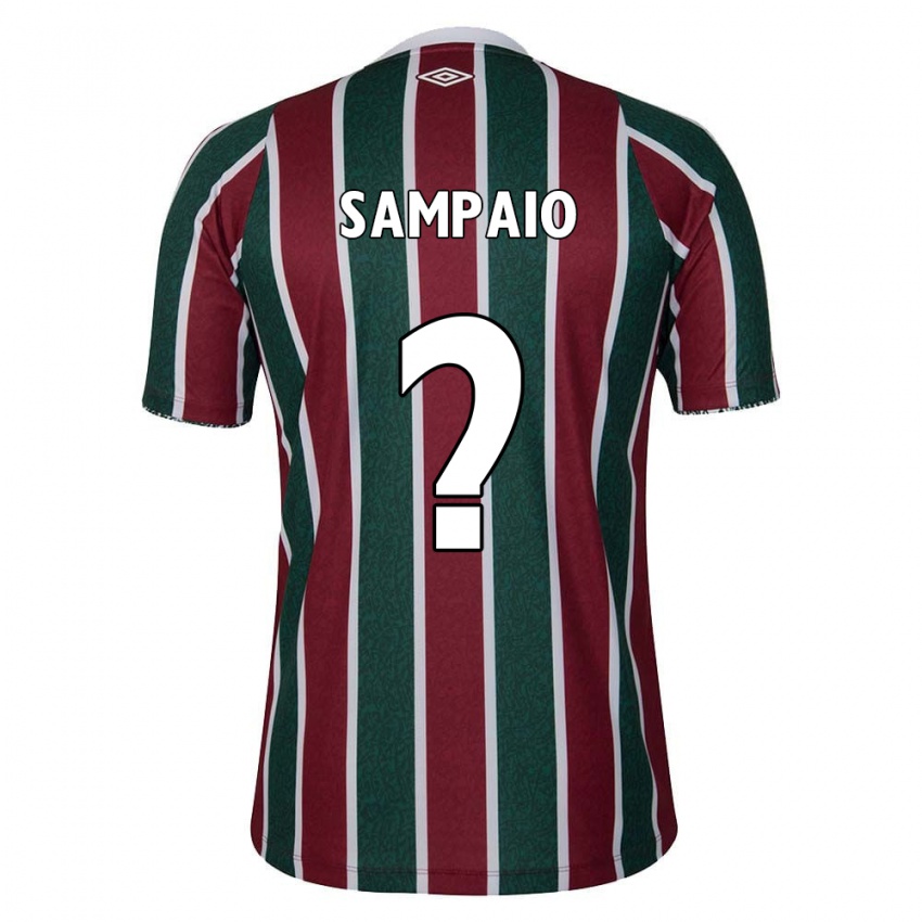 Kinder Miguel Sampaio #0 Grün Kastanienbraun Weiß Heimtrikot Trikot 2024/25 T-Shirt