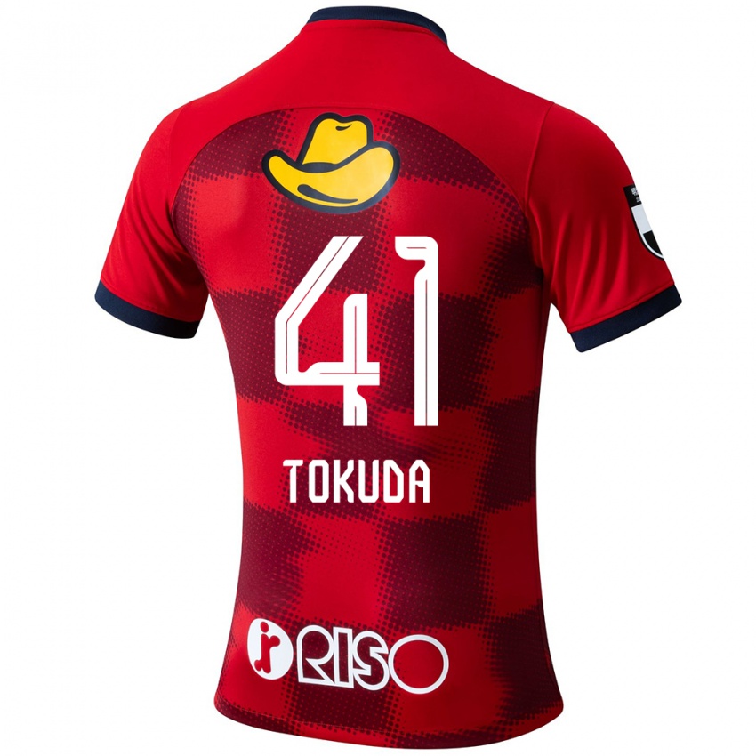 Kinder Homare Tokuda #41 Rot Blau Weiß Heimtrikot Trikot 2024/25 T-Shirt