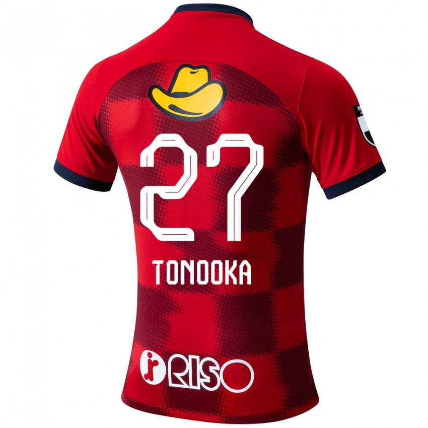 Kinder Ryota Tonooka #27 Rot Blau Weiß Heimtrikot Trikot 2024/25 T-Shirt