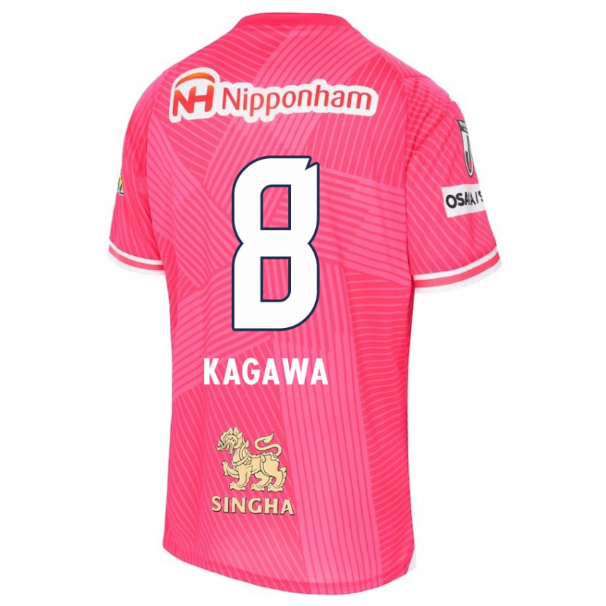 Kinder Shinji Kagawa #8 Rosa Weiß Heimtrikot Trikot 2024/25 T-Shirt