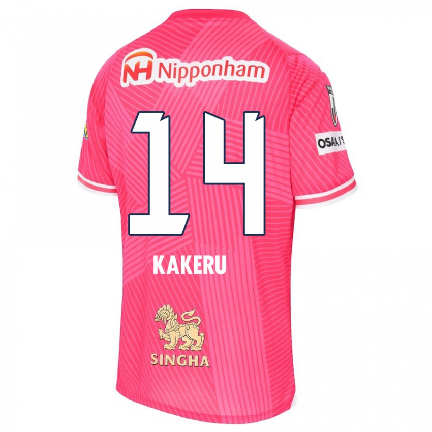 Kinder Kakeru Funaki #14 Rosa Weiß Heimtrikot Trikot 2024/25 T-Shirt