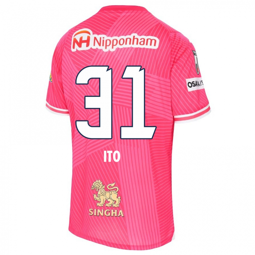 Kinder Nagomu Ito #31 Rosa Weiß Heimtrikot Trikot 2024/25 T-Shirt