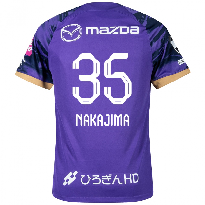 Kinder Yotaro Nakajima #35 Lila Weiß Heimtrikot Trikot 2024/25 T-Shirt