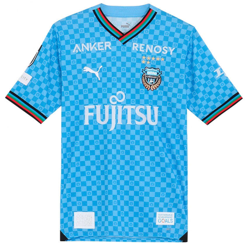 Kinder Luka Hiroto Stemper #27 Azurblau Heimtrikot Trikot 2024/25 T-Shirt