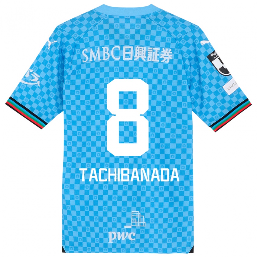 Kinder Kento Tachibanada #8 Azurblau Heimtrikot Trikot 2024/25 T-Shirt