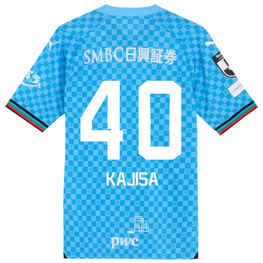 Kinder Umi Kajisa #40 Azurblau Heimtrikot Trikot 2024/25 T-Shirt