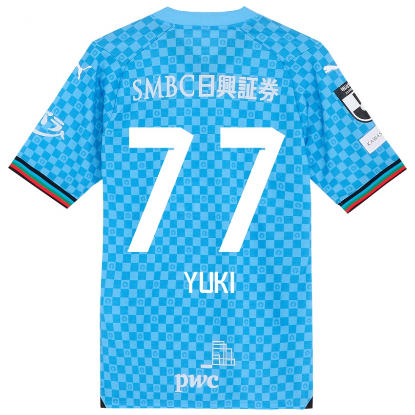 Kinder Yuki Yamamoto #77 Azurblau Heimtrikot Trikot 2024/25 T-Shirt