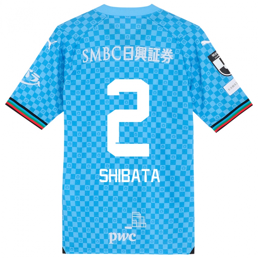 Kinder Shotaro Shibata #2 Azurblau Heimtrikot Trikot 2024/25 T-Shirt