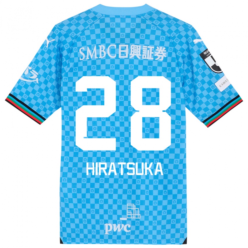 Kinder Hayato Hiratsuka #28 Azurblau Heimtrikot Trikot 2024/25 T-Shirt