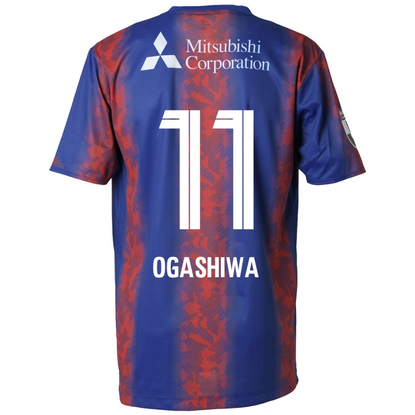 Kinder Tsuyoshi Ogashiwa #11 Blau Rot Heimtrikot Trikot 2024/25 T-Shirt