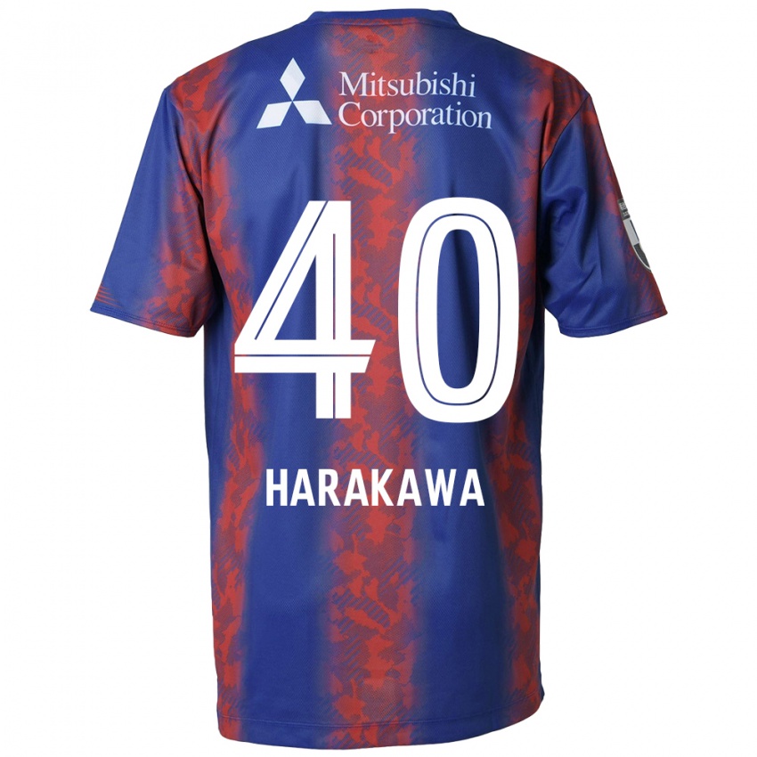 Kinder Riki Harakawa #40 Blau Rot Heimtrikot Trikot 2024/25 T-Shirt